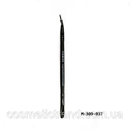 Пензель для підводки та консилера двостороння Angled Eyeliner & Concealer Malva cosmetics M-309 (037), фото 3