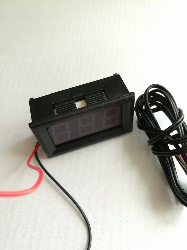 Термометр LED черв -50+100C