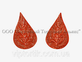 Силіконовий вайнер — Лист троянди — h6 см