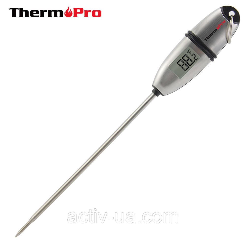 Термометр цифровий ThermoPro TP-02S кухонний (від -50 до 300 ºC) зі щупом з нержавіючої сталі, фото 1