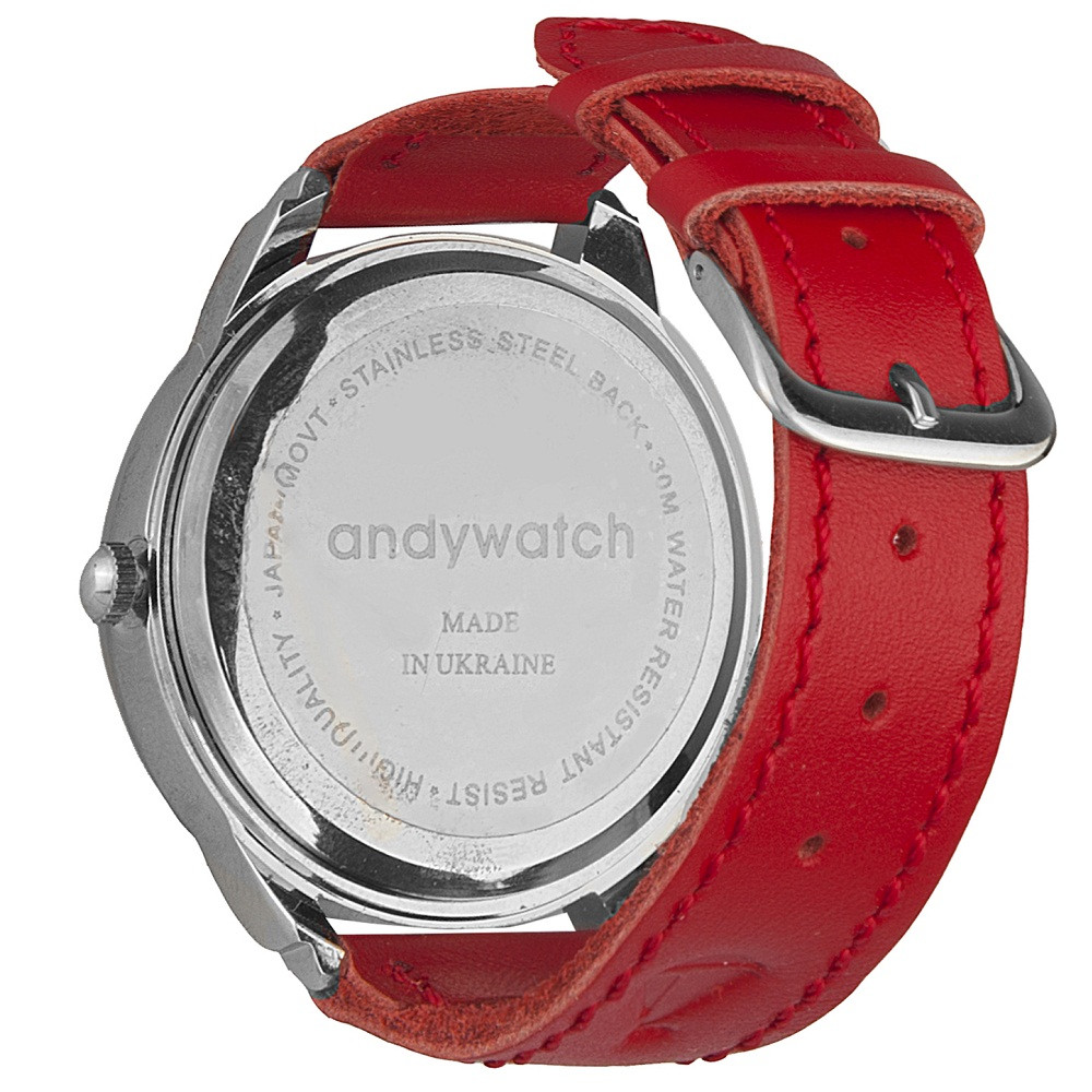 Наручные часы AndyWatch Абстракция из бабочек red подарок - фото 2 - id-p559333541