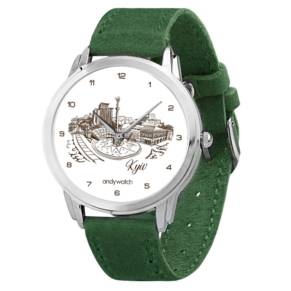 Наручний годинник AndyWatch Київ green подарунок, фото 1