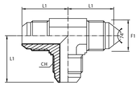 Адаптер-трійник JIC 9/16"(Ш)