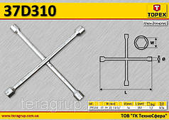 Ключ балонний хрестовий 13/16", TOPEX 37D310