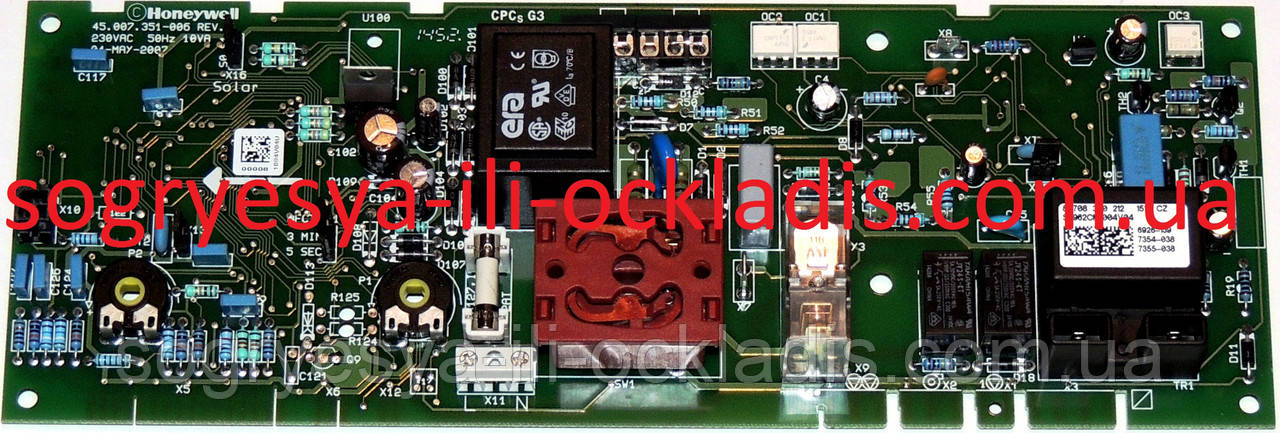Плата Honeywell S4962СМ 1004 (ф.у, EU-Д) Euroline ZW23-1, ZS23-1, OW23-1 (КЕ-АЕ), арт. 8708300212, к.з. 0991/2
