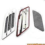 Повітрозабірники автомобіля жабри на авто жабри на крила жабри на капот повітрозабірники на капот повітрозабірники на дах молдинги, фото 4