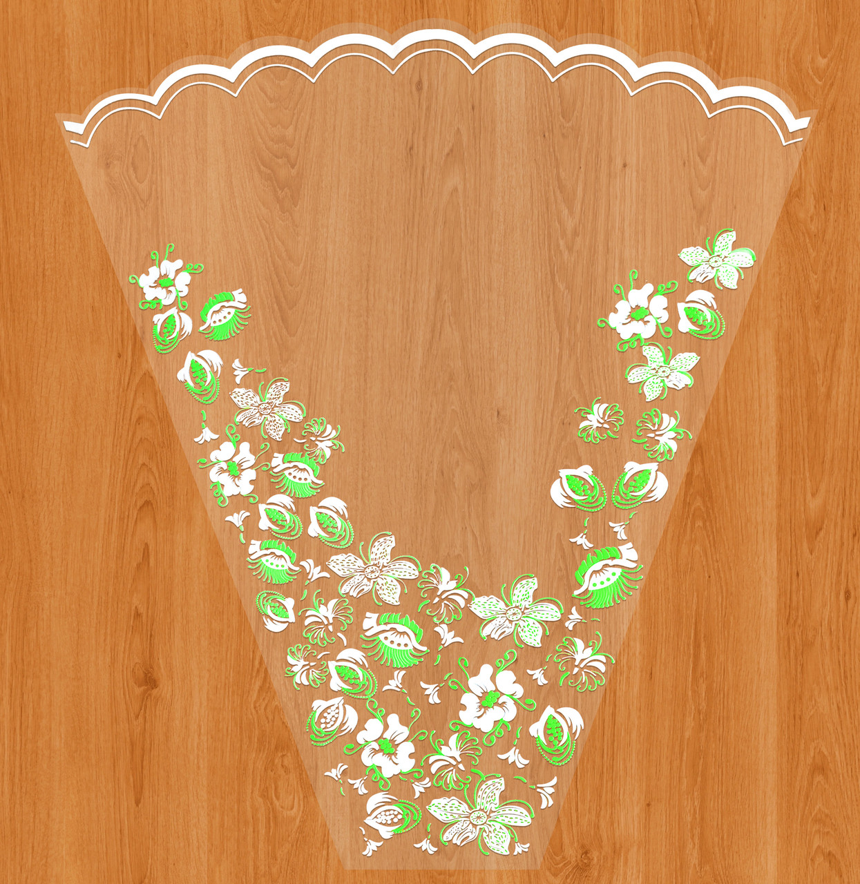 Пакети для квітів "Анна" №2-зелений (14х50х59 см), фото 1