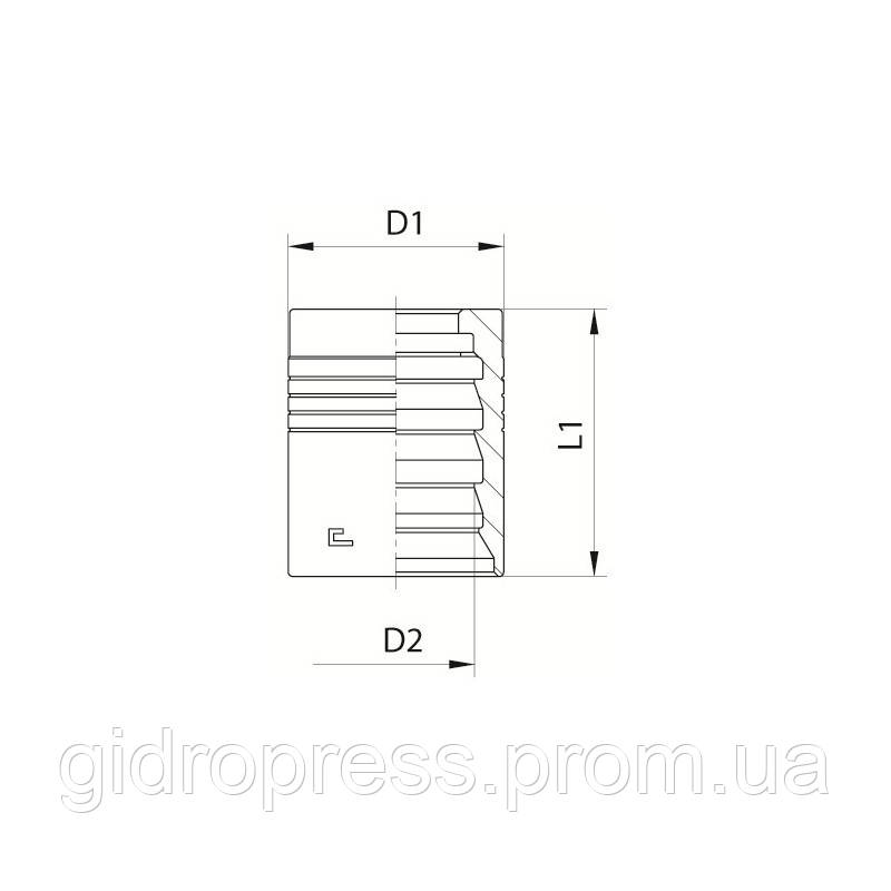 Обжимная гильза для РВД (с зачисткой) DN 12 4SP - фото 3 - id-p560224854