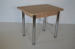 Стіл кухонний розкладний ноги хром колір дуб сонома