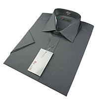 Мужская рубашка De Luxe 47-54 к/р 305К серого цвета