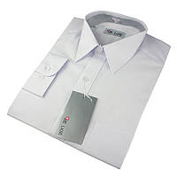 Мужская рубашка De Luxe 38-46 д/р 101D белого цвета