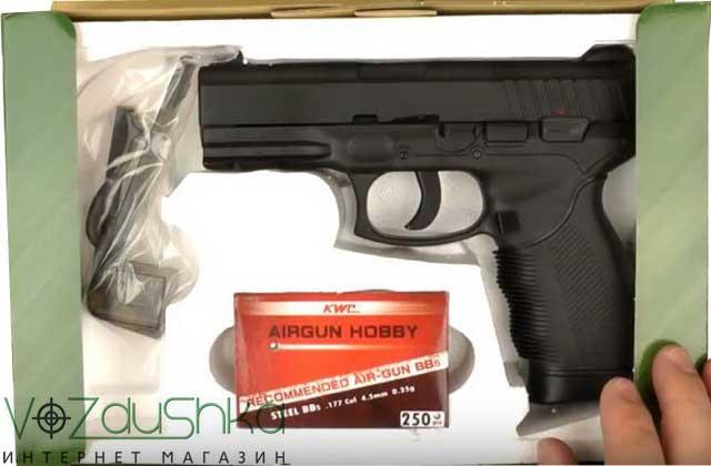пневматичний пістолет kwc km-46 (kwc taurus pt24 7) в коробці