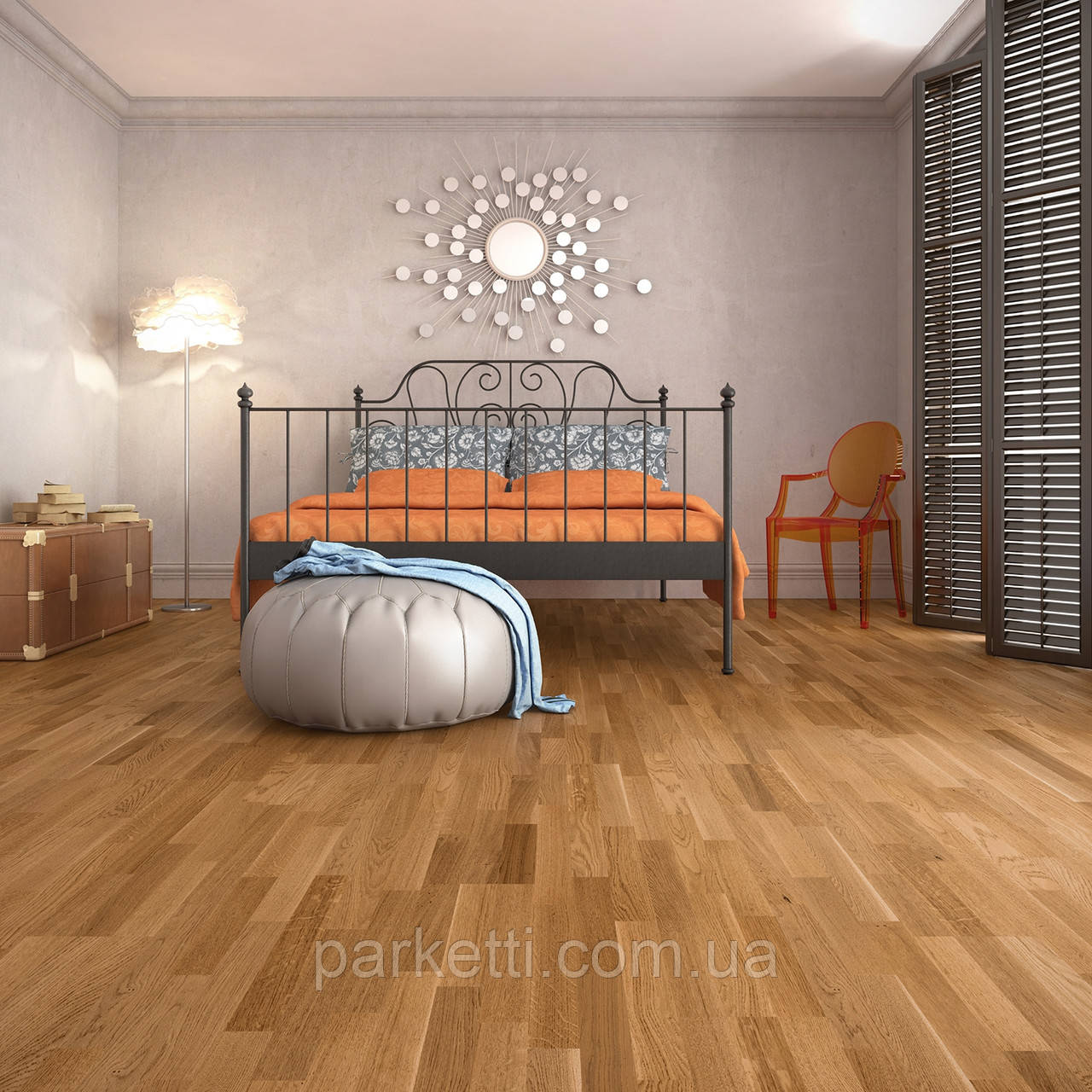 Baltic Wood Jeans 5_4HER Дуб Cottage 3R Amber & Amber, матовий лак браш, паркетна дошка 3-смужкова, фото 1