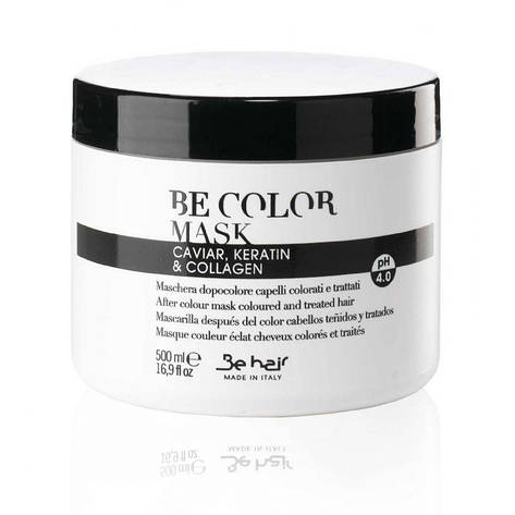 BE HAIR маска з кератином та ікрою для фарбованого волосся 1000 мл, фото 1