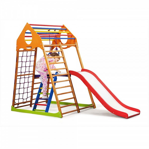 Детский спортивный комплекс для дома KindWood Plus 2 (ТМ SportBaby) - фото 6 - id-p559672591