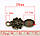 Підвіска "Квіти", Колір: антична бронза, Основа для кабошона (Для 13.7x9.8mm ), 3.8 cm x 1.8 см, фото 2