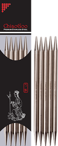 Носкові металеві спиці ChiaoGoo No 5, довжина 20 см.