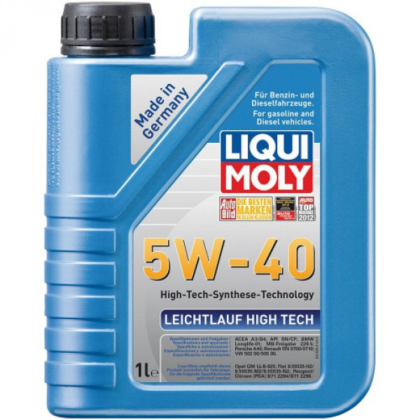 Синтетичне моторне масло Liqui Moly Leichtlauf High Tech 5W-40