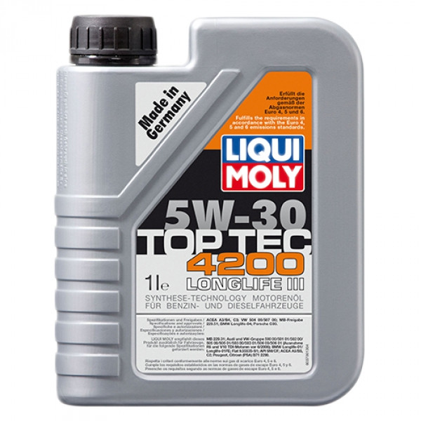 Синтетичне моторне масло Liqui Moly Top Tec 4200 SAE 5W-30