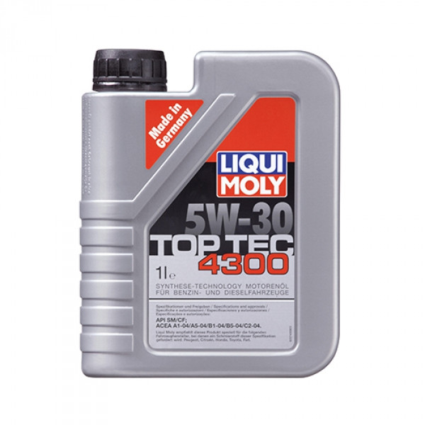 Синтетичне моторне масло Liqui Moly Top Tec 4300 SAE 5W-30