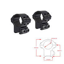 Аксесуари Hawke Кільця Matchmount 1"/9-11mm/Med