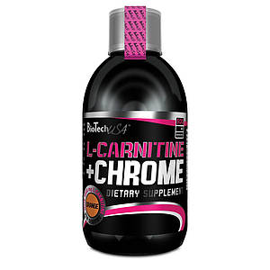 Л-карнітин+хром BioTech USA L-Carnitine 35.000 mg + Chrome concentrate 500 мл ( апельсин ) (термін по 30.03.23)