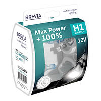 Комплект галогенових ламп Brevia H1 Max Power +100% 12v/55w