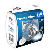 Комплект галогенових ламп Brevia H4 Power Blue 12v 60/55w