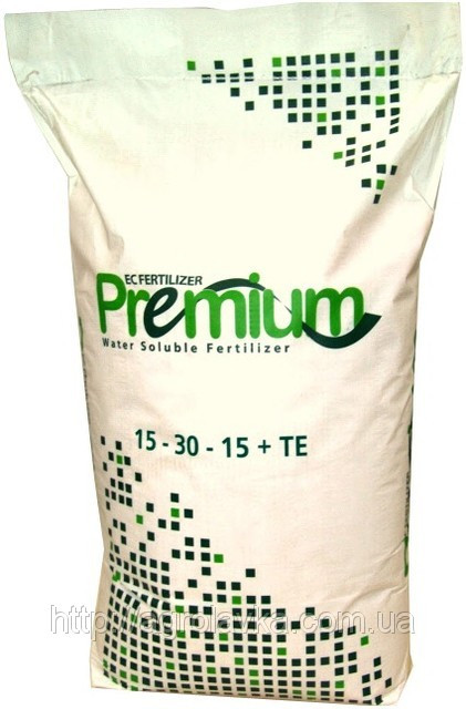 Добрива Premium foliar 15-5-30 + 2MgO + МЕ, мішок 25кг