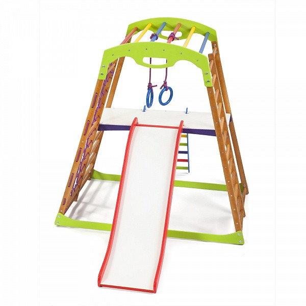 Детский спортивный комплекс для дома BabyWood Plus 2 (ТМ SportBaby) - фото 3 - id-p559990421