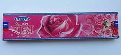 Ароматичні палички Троянди пахощі. Благовонія. Аромапалички. 20г Satya