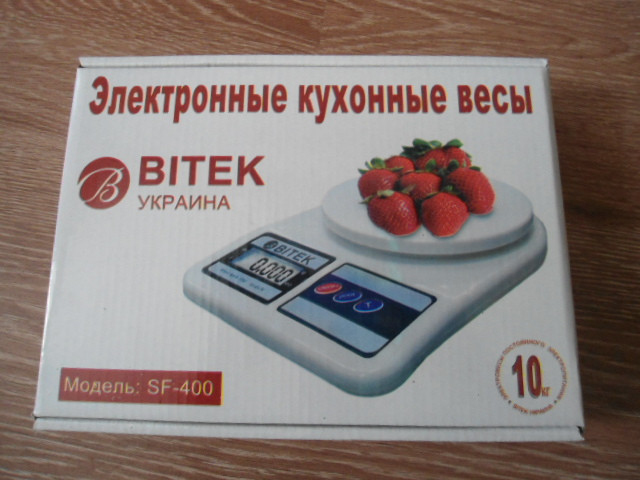 Ваги кухонні ВІТЕК (10 кг) + батарейки точні кухонні ваги для зважування