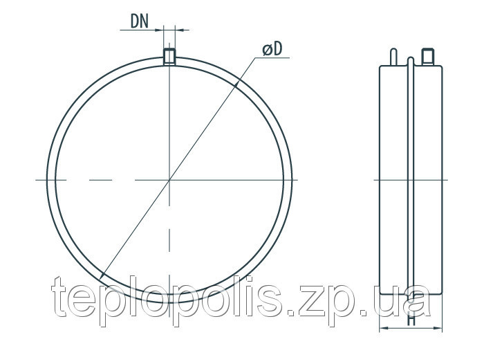 Расширительный компенсационный бак для отопления Sprut FT 10 Ø 324 - фото 3 - id-p38289235