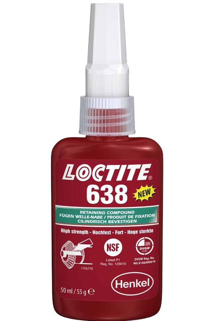 Loctite 638 фиксатор вал-втулочный (50мл) - фото 1 - id-p560064406