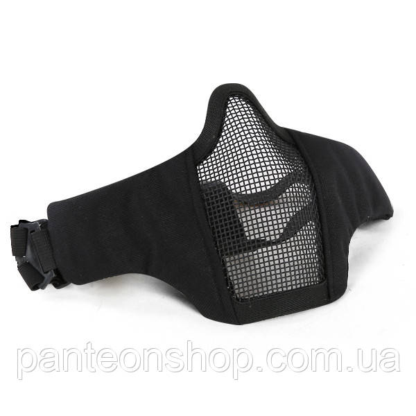 Маска-сітка на нижню частину обличчя V3 BLACK (для Airsoft, Страйкбол)