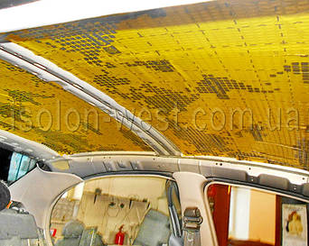 Вот как должна выглядеть крыша с хорошей виброзащитой. Листы желательно перед использованием прогреть.