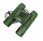 Бінокль 10x25 якісна оптика Компактний Чохол Хакі, фото 3