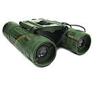 Бінокль 10x25 якісна оптика Компактний Чохол Хакі, фото 5