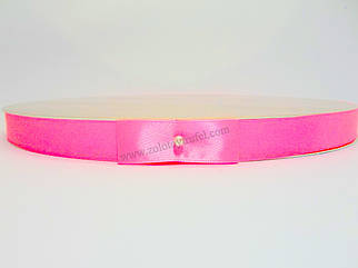 Підкладка посилена 40 см h-2 см "Кругла срібло-золото з рожевою стрічкою"