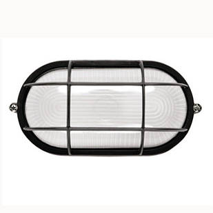 Світильник НПП1202 чорний/ав з реш. 100Вт IP54 IEK