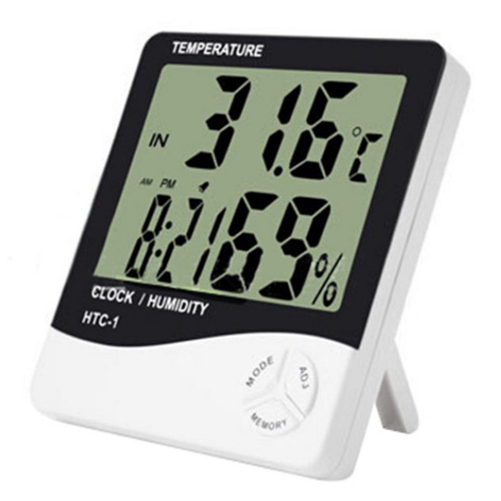 метеостанція годинник датчик вологості термометр