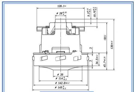 Двигун для мийного пилососа KARCHER NT35/1 PUZZI 8/1 PROFI, фото 2
