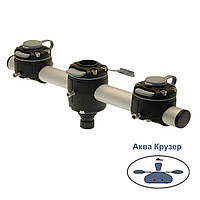 Тарга 350 мм FASTen Borika Gm350-3 з трьома замками однією точкою кріплення для човнів, колір - чорний