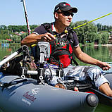 Тарга 350 мм FASTen Borika Gm350-3 з трьома замками однією точкою кріплення для човнів, колір - чорний, фото 4