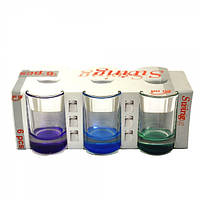 Набір чарок Кольорові 0783 6 шт.