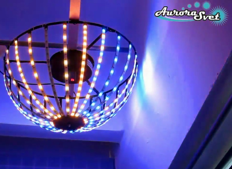 Світлодіодна сфера/напівсфера AS-2, 720 мм, 12 променів, 32пікс/променів