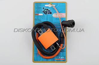 Котушка запалювання тюнінг 4T CG125/150 GEON,LIFAN 157FMI 162FMJ (жовтогаряча, + ананас)