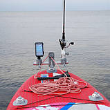 Тарга 350 мм Фастен Борика Gm350-3G з трьома замками однією точкою кріплення для човнів, колір - сірий, фото 2