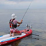 Тарга 350 мм Фастен Борика Gm350-3G з трьома замками однією точкою кріплення для човнів, колір - сірий, фото 3