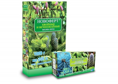 Добриво Новоферт "Хвойні та вічнозелені" (весна-літо), 250г